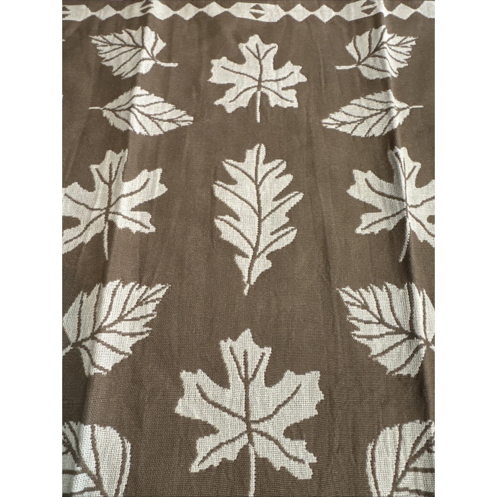 Anthropologie Danika Kitchen Towel Dish Tea Scandi Modern Oak Leaf Geometric